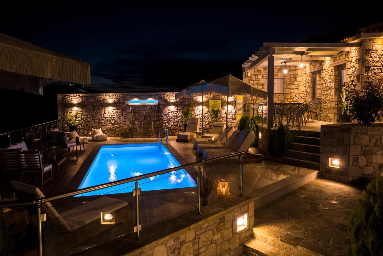 Lithoessa Luxury Apartments Agios Ioannis Kaspaka Extérieur photo